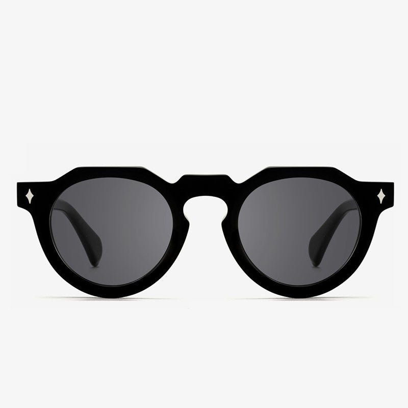 European And American Fashion Oval Thick Frame Sunglasses
