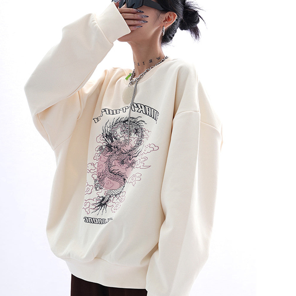 Women's Retro Print Sweatshirt Design