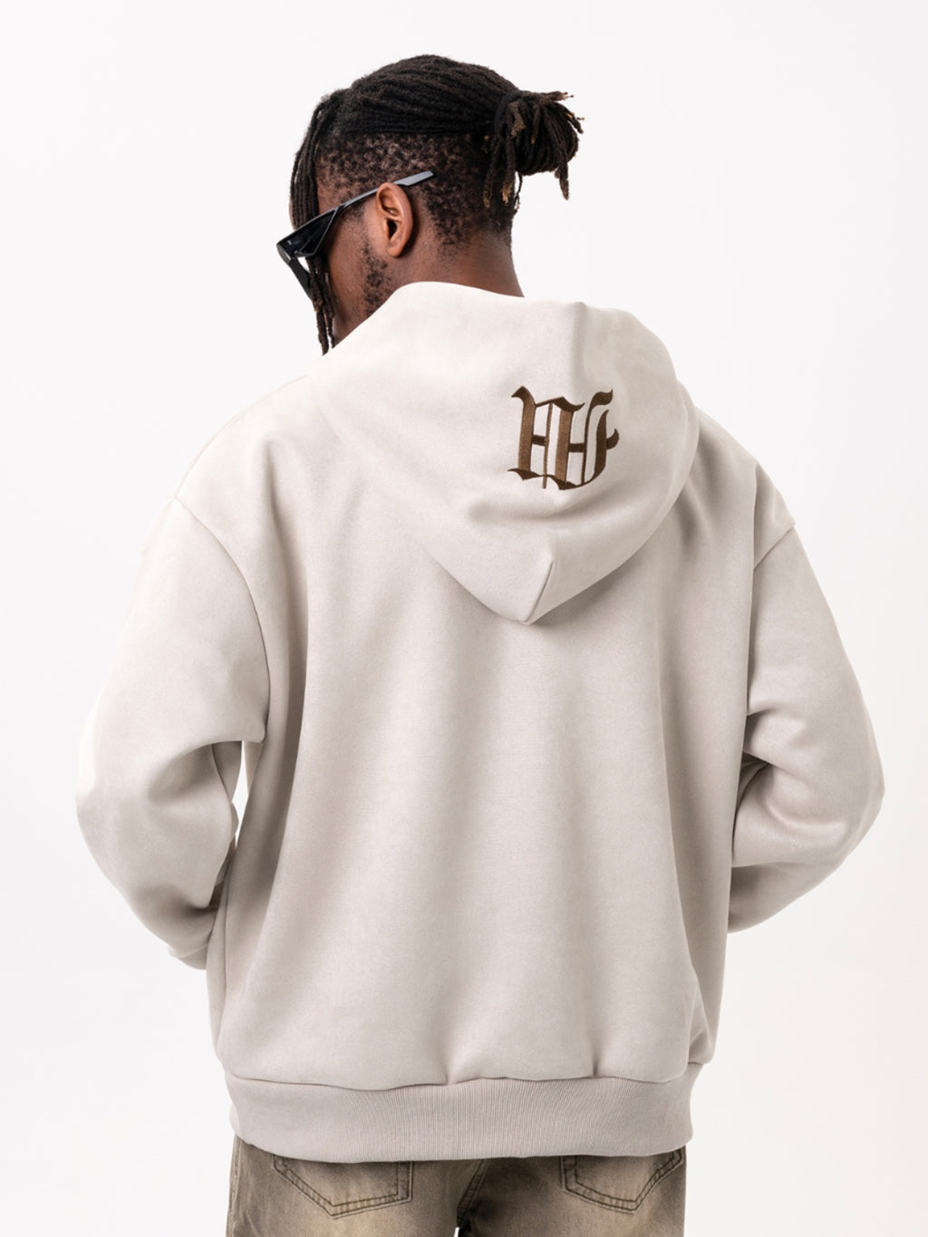 Men's Embroidered Hoodie Retro Loose