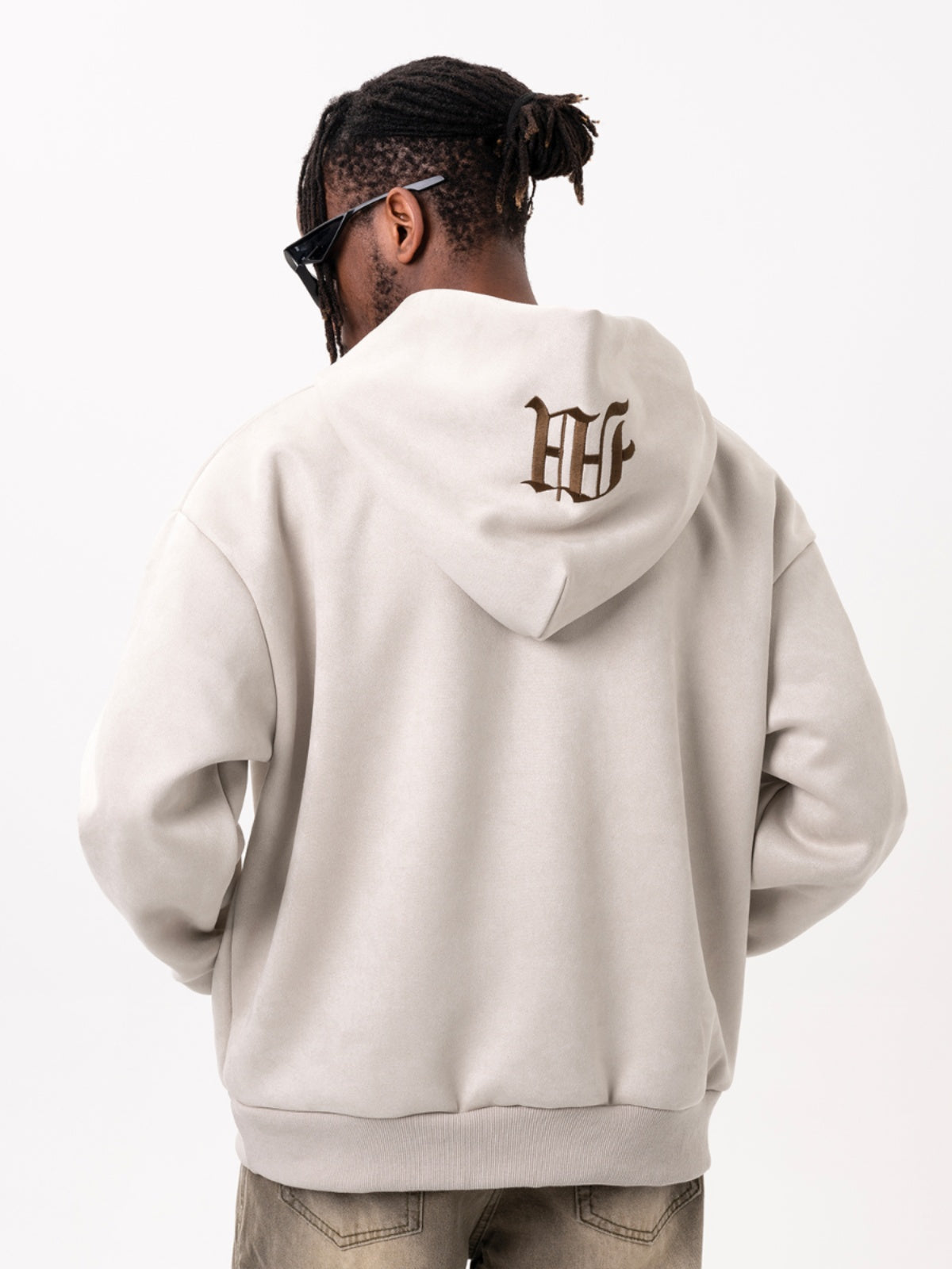 Men's Embroidered Hoodie Retro Loose