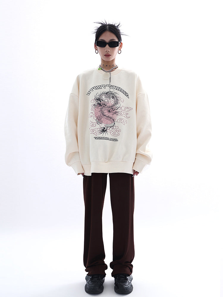 Women's Retro Print Sweatshirt Design