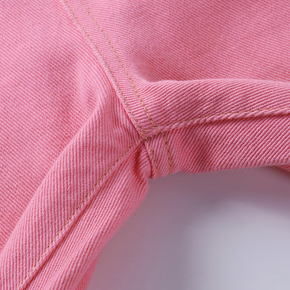 Women's High Waist Ripped Straight Wide Leg Jeans