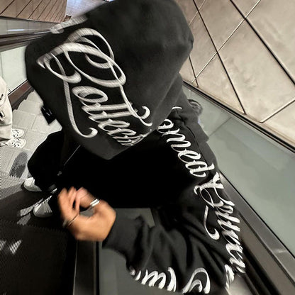 Monogrammed Cardigan Jacket Sweatpants Suit