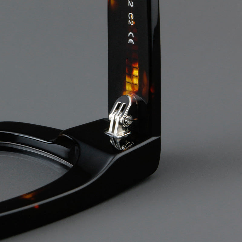 Thick Plate Glasses Patchwork Retro Frame