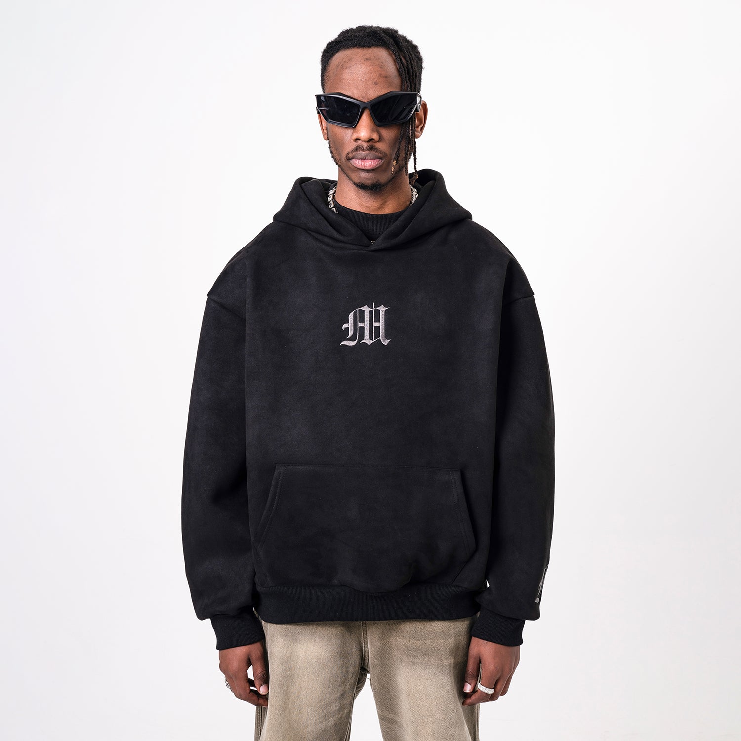 Men's Embroidered Hoodie Retro Loose