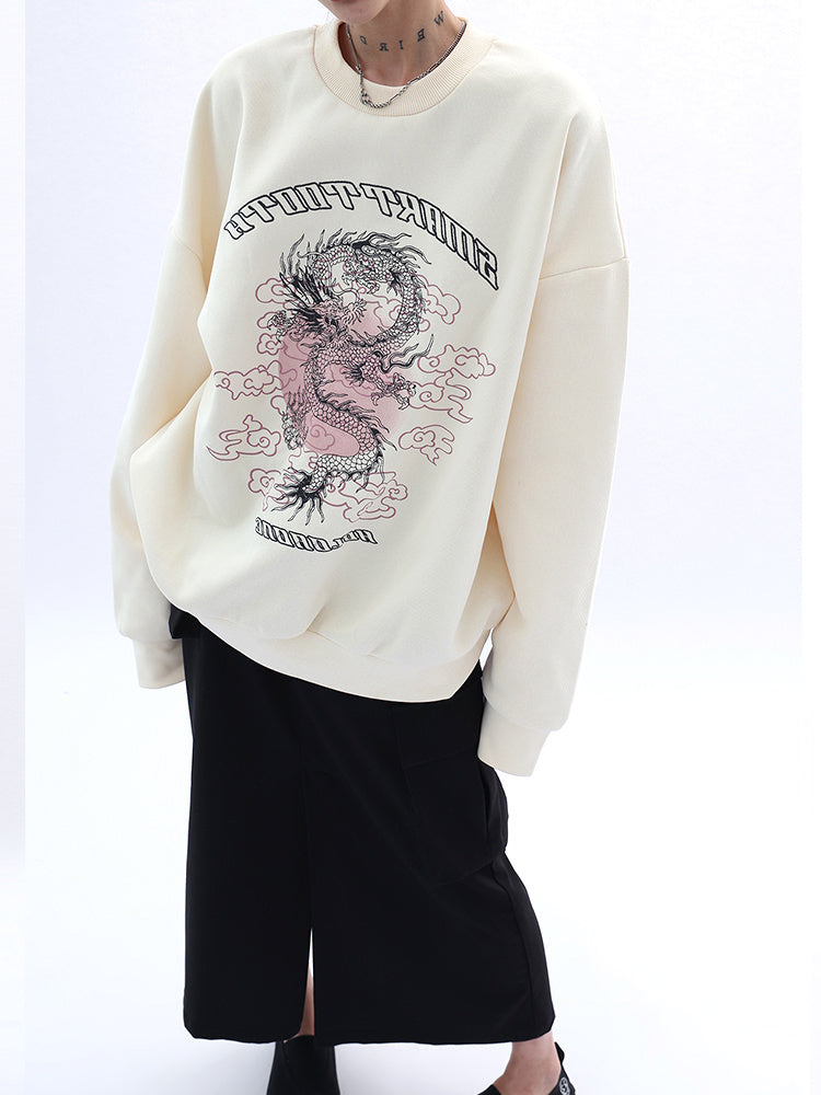 Women's Retro Print Sweatshirt Design