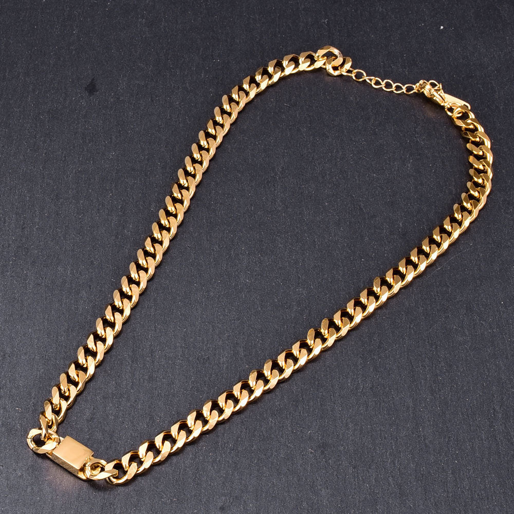 Titanium Steel Hip Hop Street Heavy Industry Thick Chain Choker