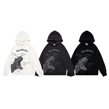 Printed Pullover Lovers' Sweater