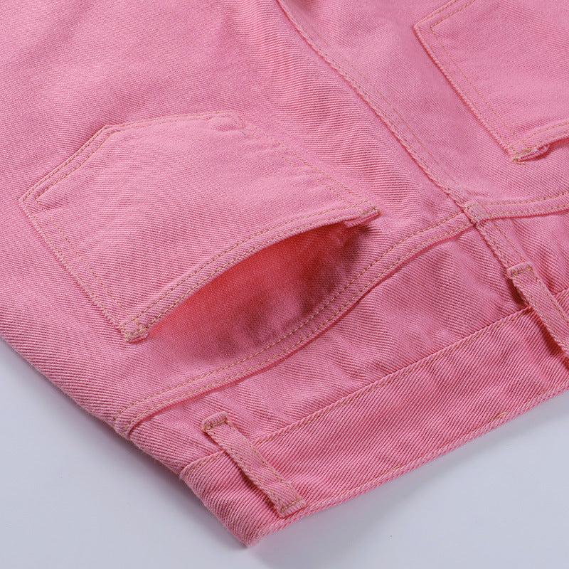 Women's High Waist Ripped Straight Wide Leg Jeans